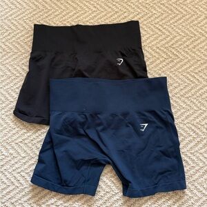 Gymshark Black and Blue Workout Shorts
